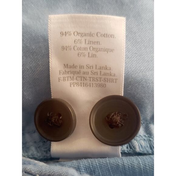 Everlane The Tourist Cotton/Linen Blend Bermuda Short in Horizon Blue Size 00 - Picture 6 of 6